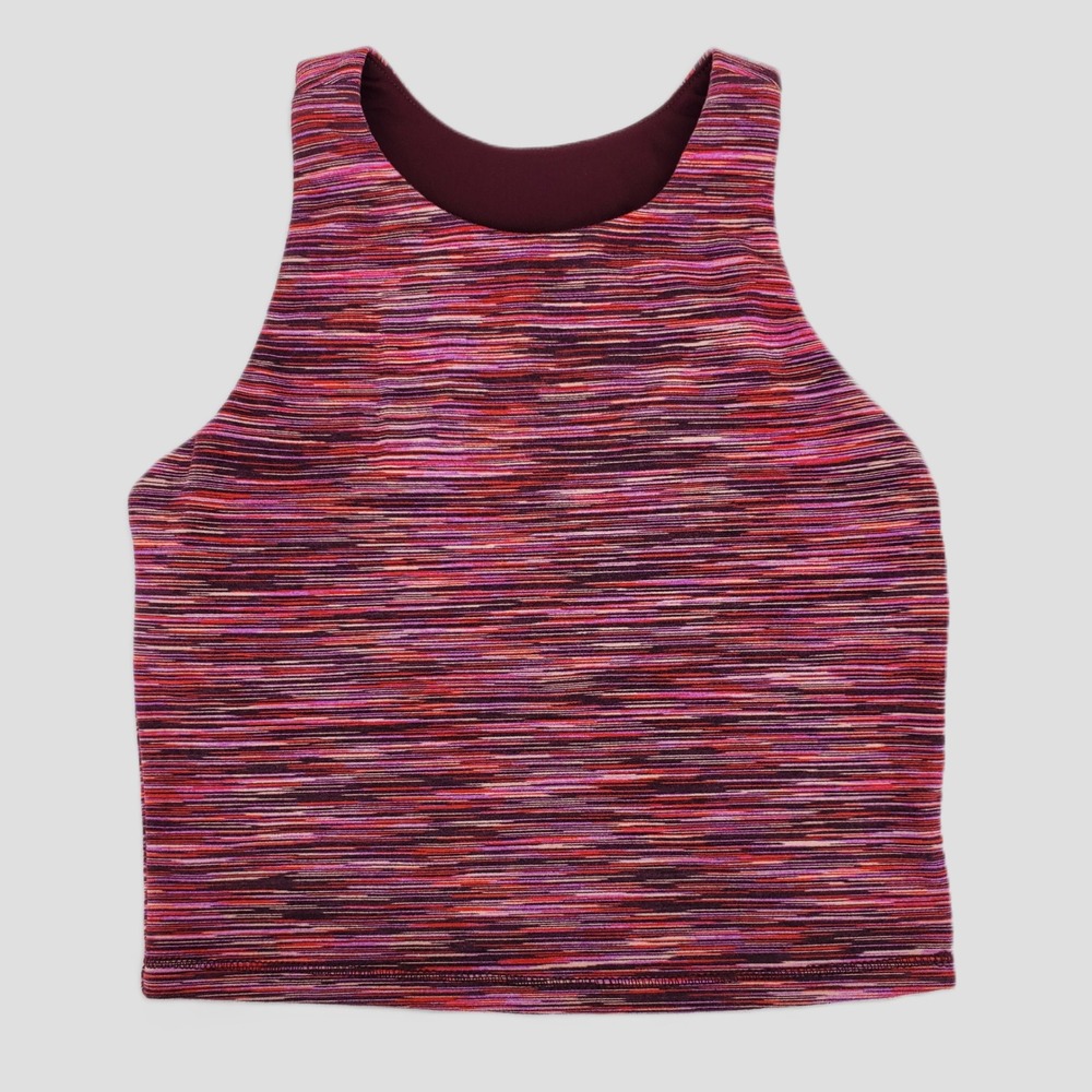 DSG Girls Momentum‎ Shelf Bra Tank Top Burgundy Spacedye Moisture Wicking Size S